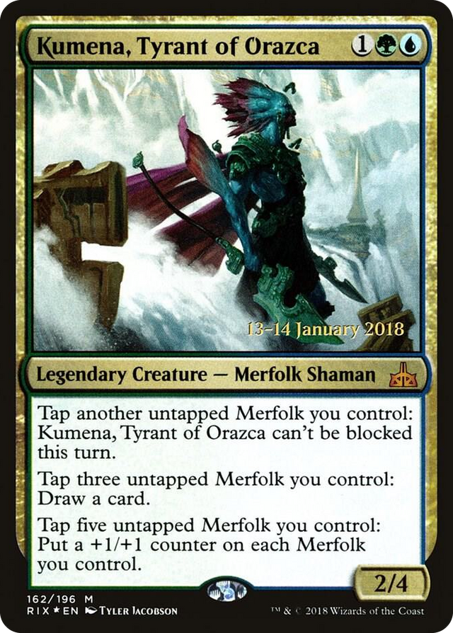 0162 Kumena, Tyrant of Orazca M Prerelease Cards