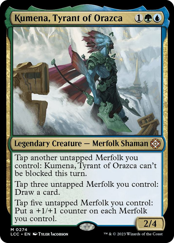 Kumena, Tyrant of Orazca #274 M - Commander: The Lost Caverns of Ixalan Pokemon card