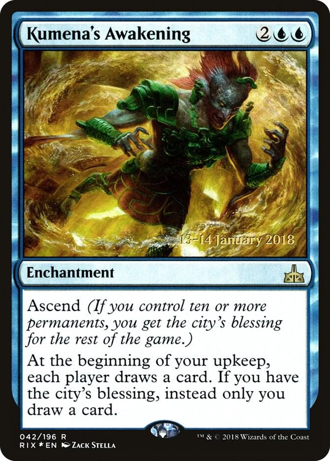 0042 Kumena's Awakening R Prerelease Cards