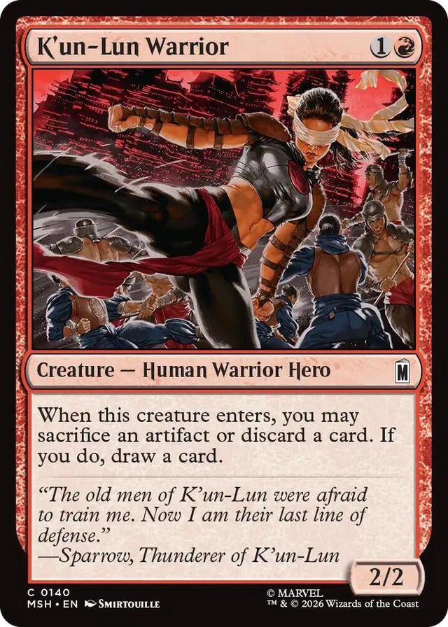 0140 K'un-Lun Warrior C Marvel Super Heroes