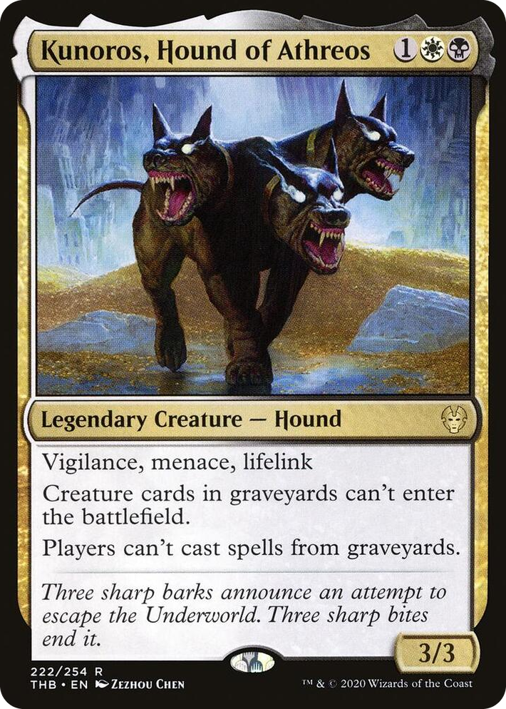 0222 Kunoros, Hound of Athreos R Theros Beyond Death