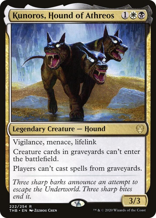 0222 Kunoros, Hound of Athreos R Theros Beyond Death