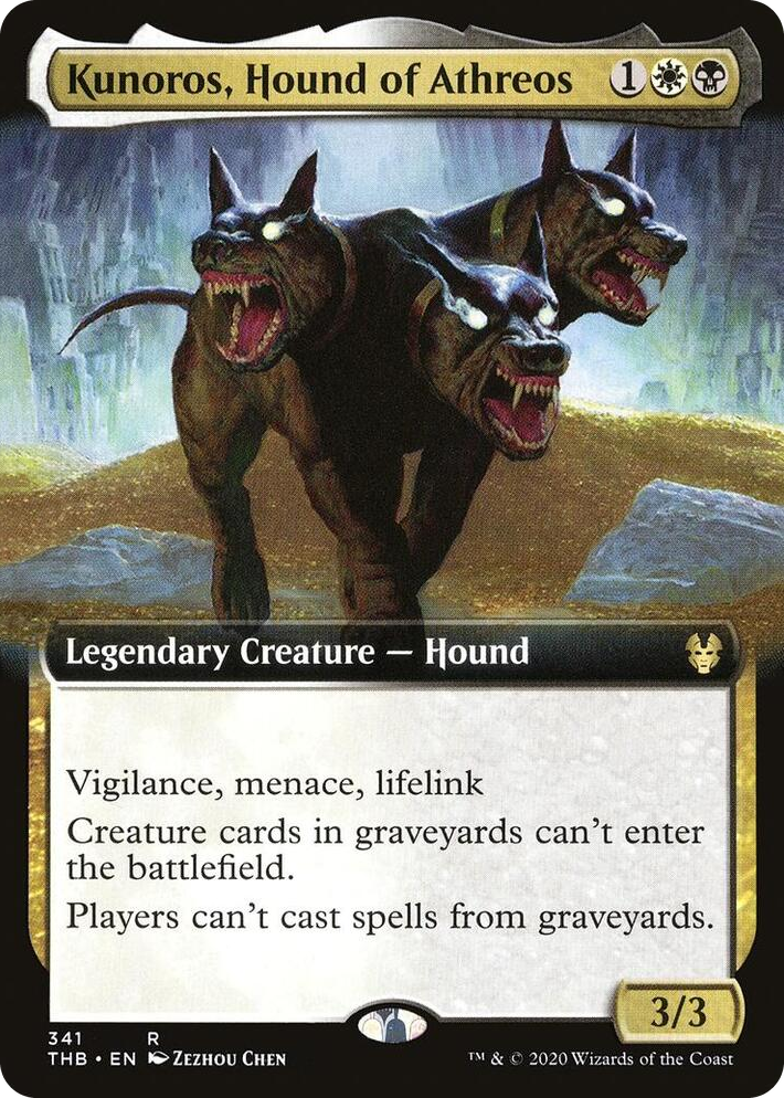0341 Kunoros, Hound of Athreos (Extended Art) R Theros Beyond Death