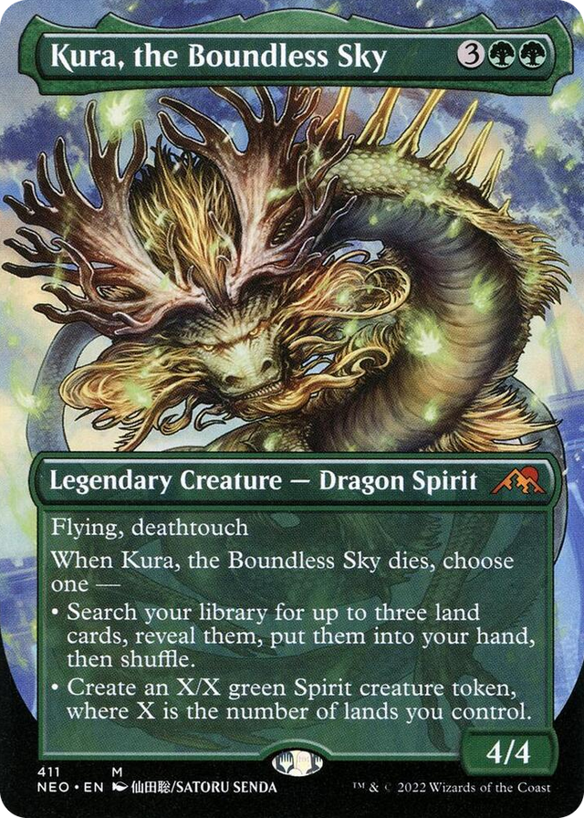 0411 Kura, the Boundless Sky (Borderless) M Kamigawa: Neon Dynasty