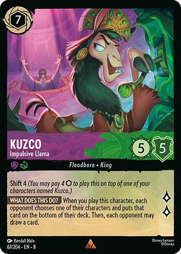 0067 Kuzco - Impulsive Llama Rare Reign of Jafar