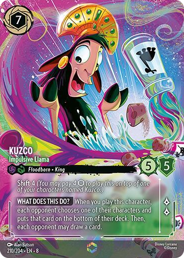 0210 Kuzco - Impulsive Llama (Enchanted) Enchanted Reign of Jafar