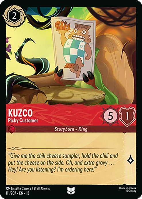 Kuzco - Picky Customer #111 Uncommon - Attack of the Vine! Pokemon card
