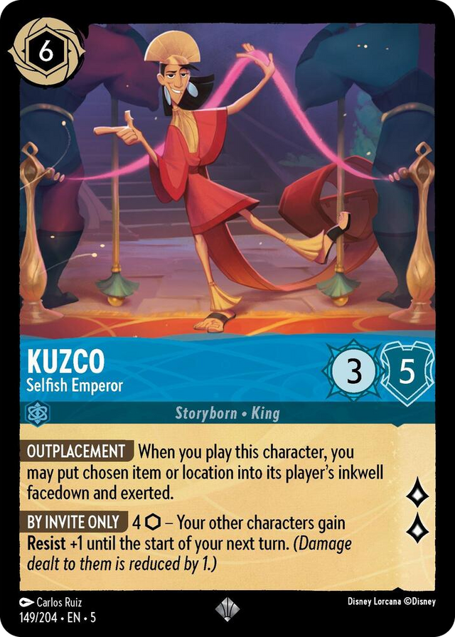 0149 Kuzco - Selfish Emperor Super Rare Shimmering Skies