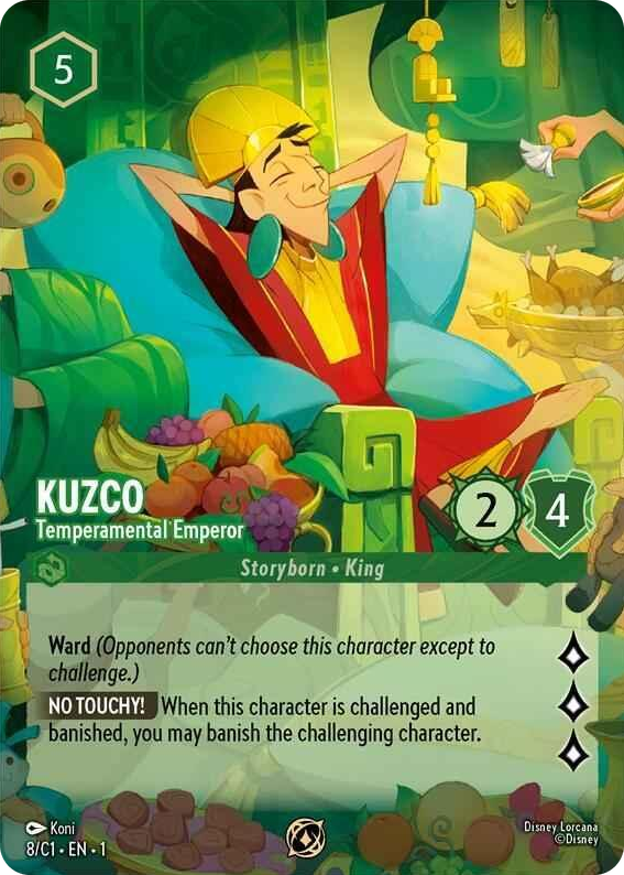 0008 Kuzco - Temperamental Emperor Promo Disney Lorcana Promo Cards