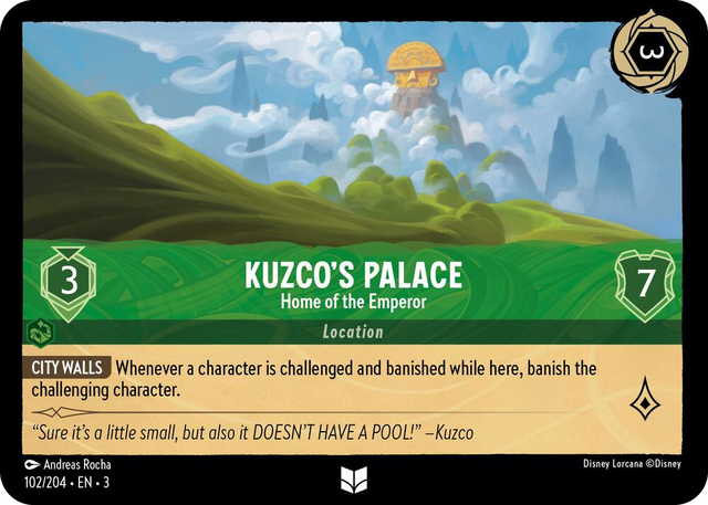 0102 Kuzco's Palace - Home of the Emperor Uncommon Into the Inklands