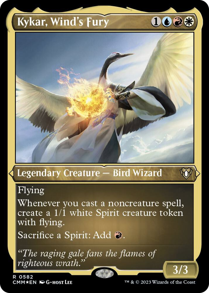0582 Kykar, Wind's Fury (Foil Etched) R Commander Masters