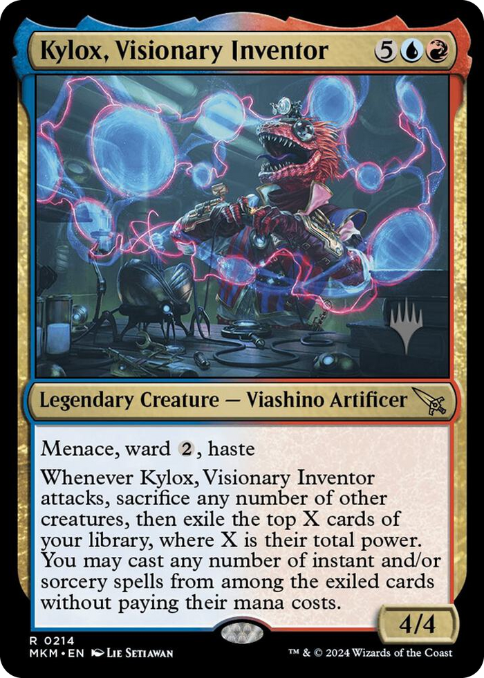 Kylox, Visionary Inventor #214 R - Promo Pack: Murders at Karlov Manor Pokemon card