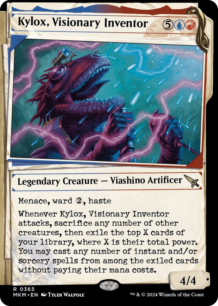 Kylox, Visionary Inventor (Showcase) #365 R - Murders at Karlov Manor Pokemon card