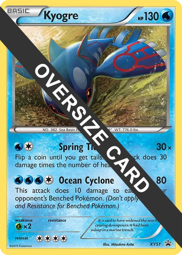 XY051 Kyogre - XY51 Promo Jumbo Cards