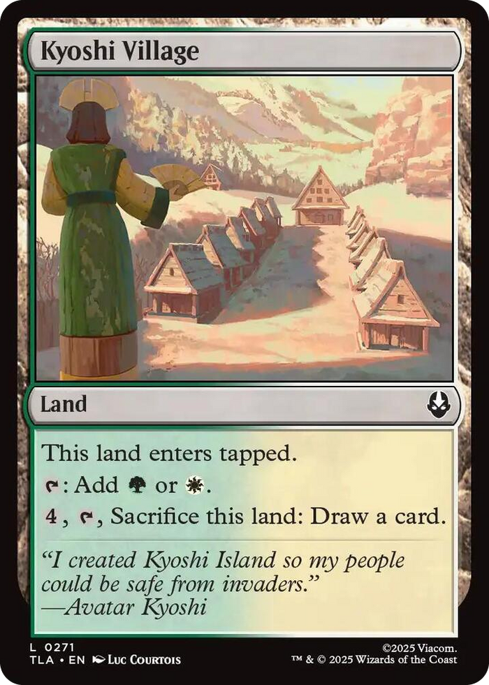 Kyoshi Village #271 L - The Last Airbender Pokemon card