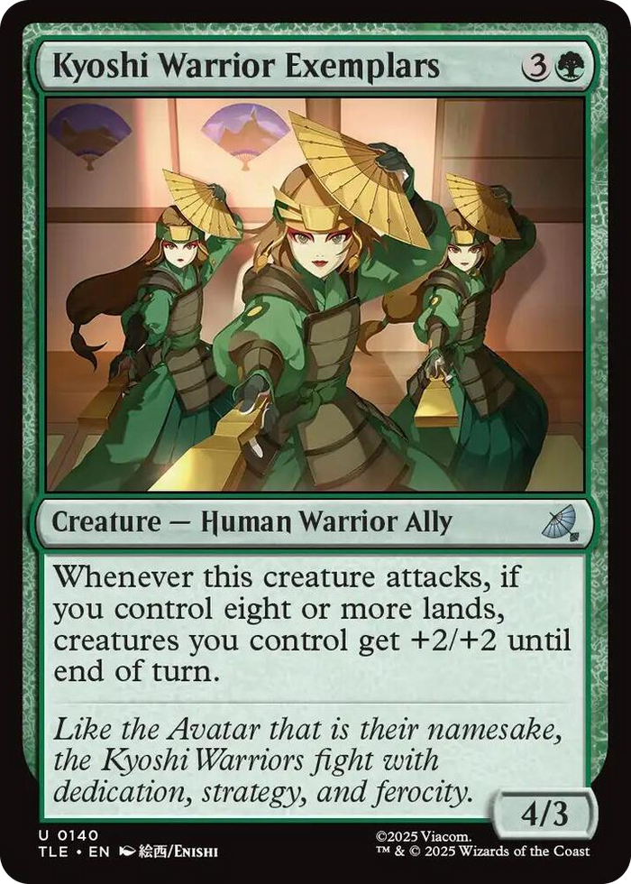 Kyoshi Warrior Exemplars #140 U - The Last Airbender: Eternal-Legal Pokemon card