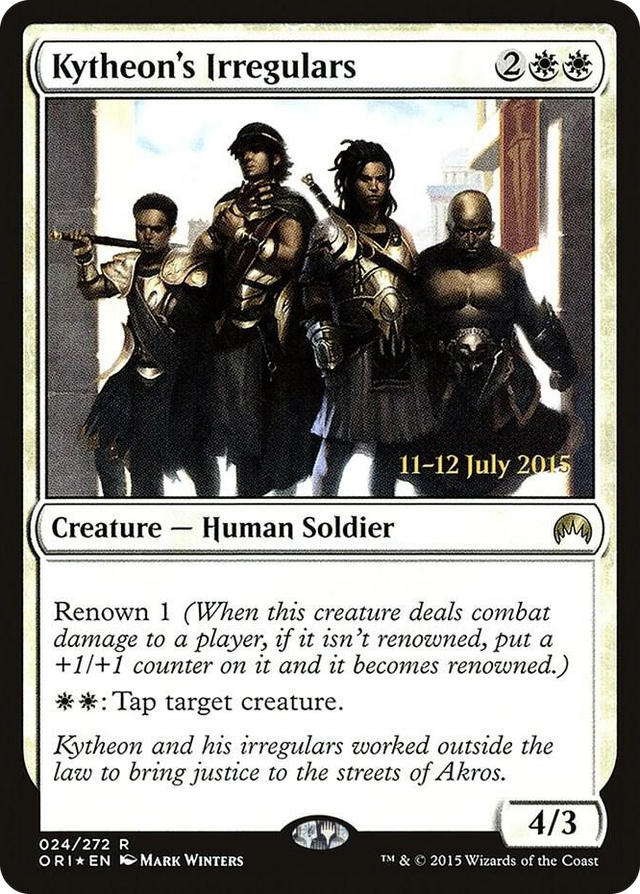0024 Kytheon's Irregulars R Prerelease Cards