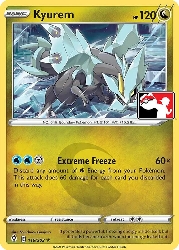 0116 Kyurem Rare Prize Pack Series Cards