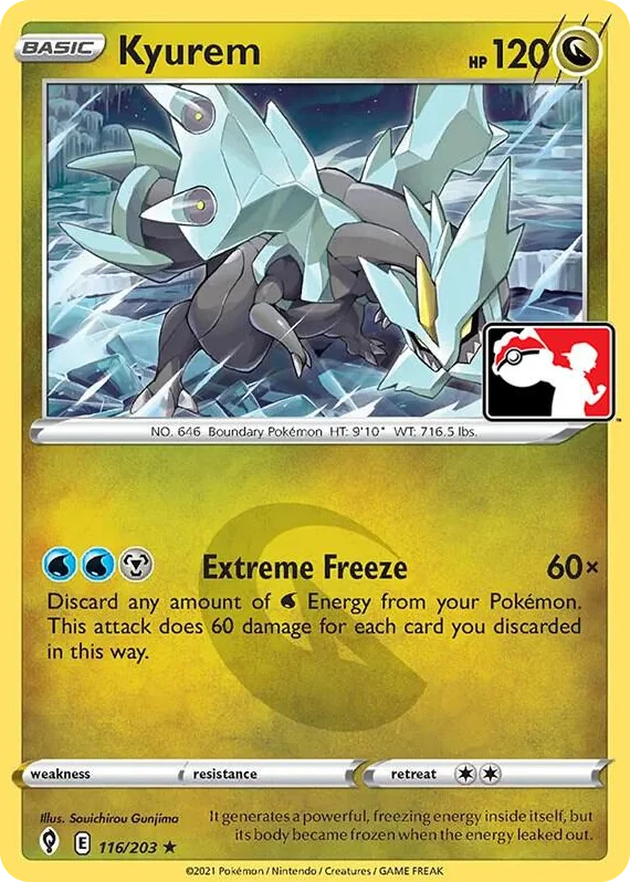 0116 Kyurem Rare Prize Pack Series Cards