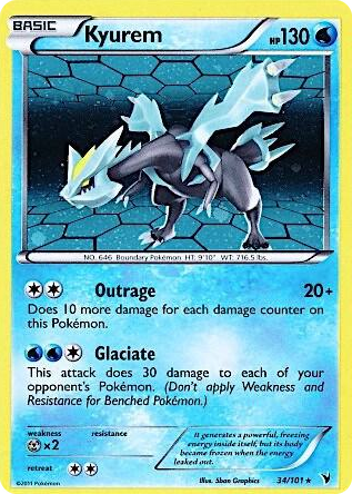 0034 Kyurem - 34/101 (Cosmos Holo) Promo Miscellaneous Cards & Products