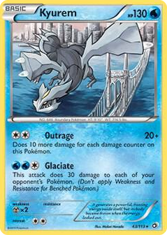 0043 Kyurem 43/113 (BW Legendary Treasures) Rare Deck Exclusives