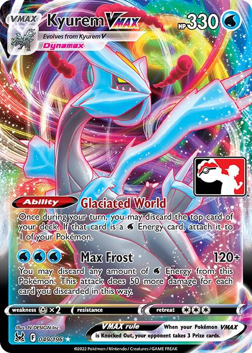 0049 Kyurem VMAX Ultra Rare Prize Pack Series Cards