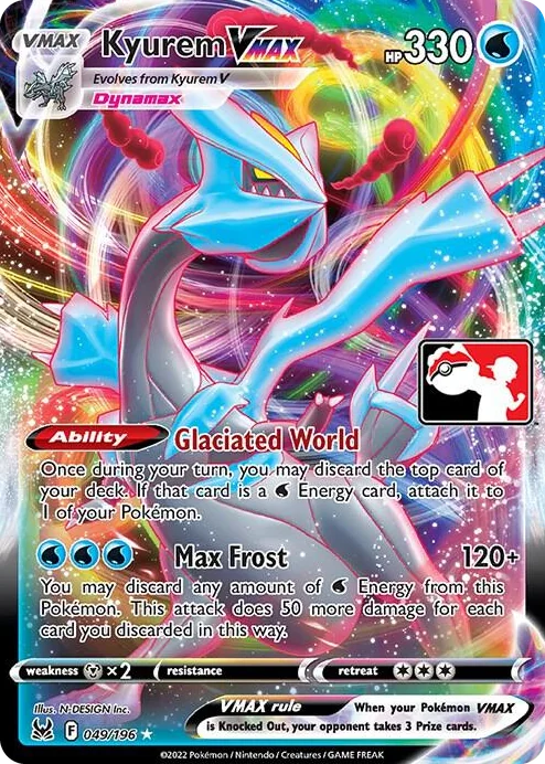 0049 Kyurem VMAX Ultra Rare Prize Pack Series Cards