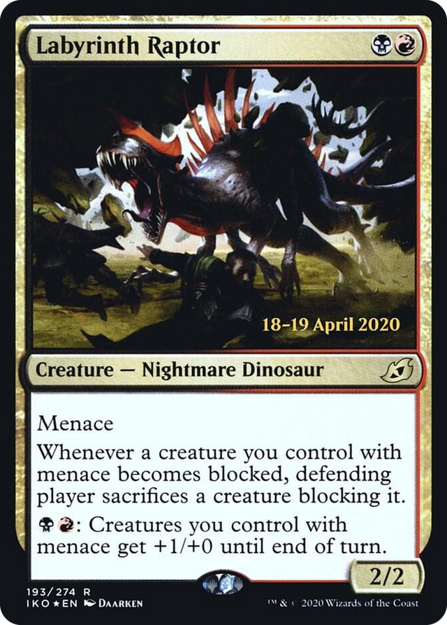 0193 Labyrinth Raptor R Prerelease Cards