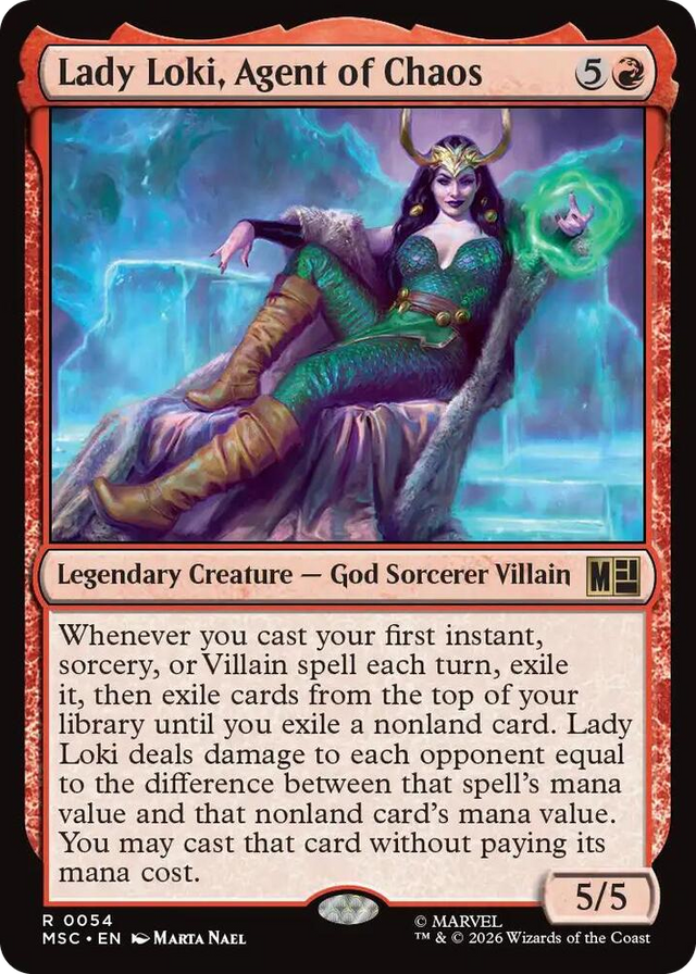 0054 Lady Loki, Agent of Chaos (Surge Foil) R Commander: Marvel Super Heroes