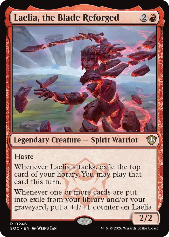 Laelia, the Blade Reforged #246 R - Commander: Secrets of Strixhaven Pokemon card
