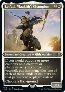 Lae'zel, Vlaakith's Champion (Foil Etched) #476 R - Commander Legends: Battle for Baldur's Gate Pokemon card