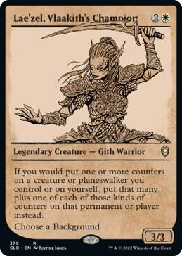 Lae'zel, Vlaakith's Champion (Showcase) #378 R - Commander Legends: Battle for Baldur's Gate Pokemon card