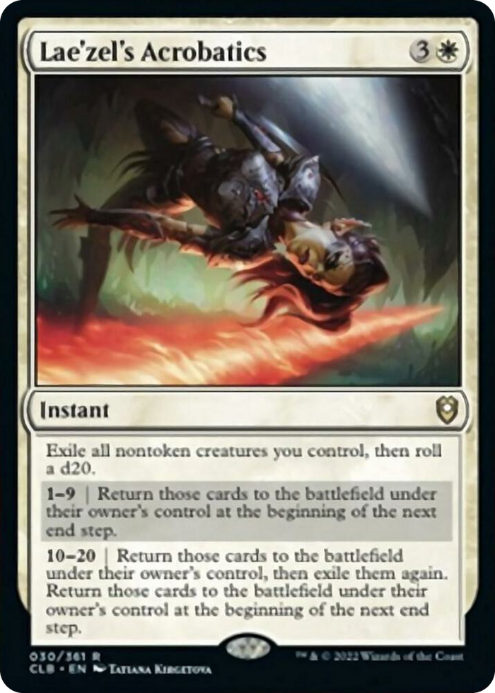 Lae'zel's Acrobatics #30 R - Commander Legends: Battle for Baldur's Gate Pokemon card