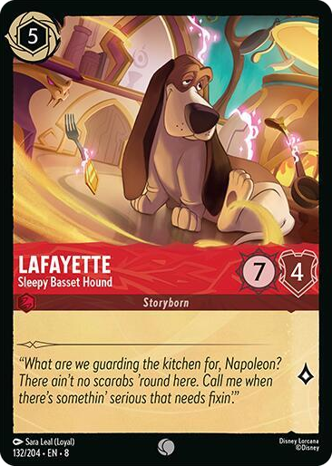 0132 Lafayette - Sleepy Basset Hound Common Reign of Jafar