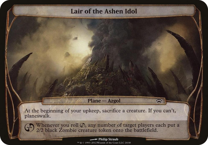 Lair of the Ashen Idol (Planechase 2012) #24 S - Oversize Cards Pokemon card