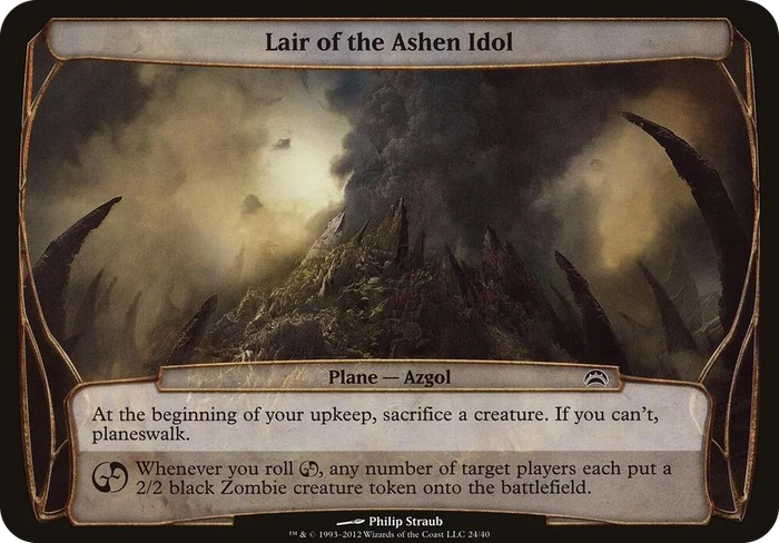 0024 Lair of the Ashen Idol (Planechase 2012) S Oversize Cards