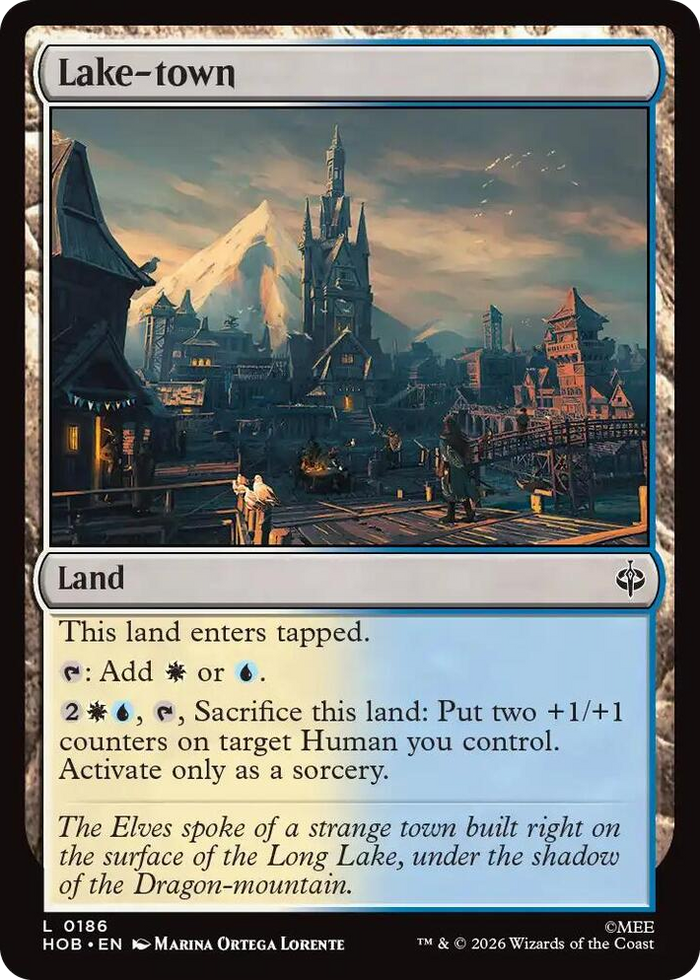 Lake-town #186 L - The Hobbit Pokemon card