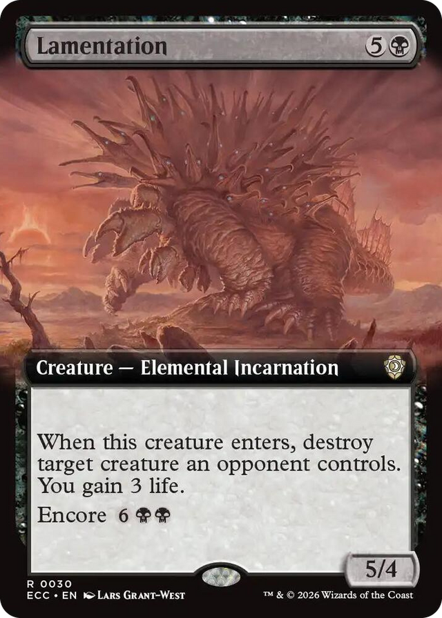 0030 Lamentation (Extended Art) R Commander: Lorwyn Eclipsed
