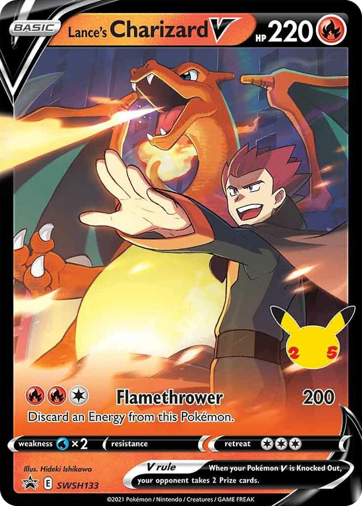 0133 Lance's Charizard V - SWSH133 Promo Sword & Shield Promo Cards