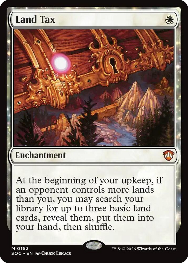 0153 Land Tax M Commander: Secrets of Strixhaven