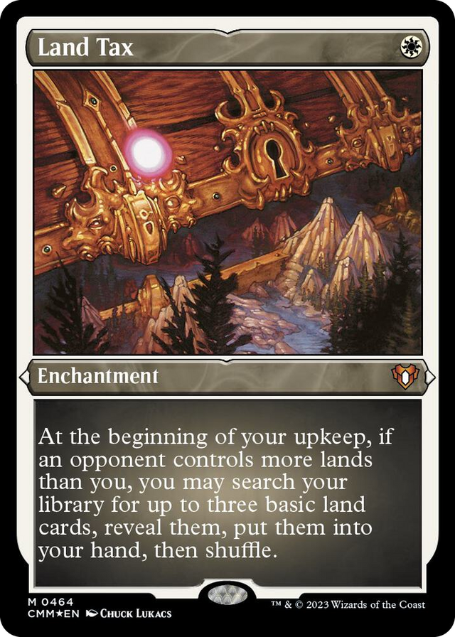 0464 Land Tax (Foil Etched) M Commander Masters
