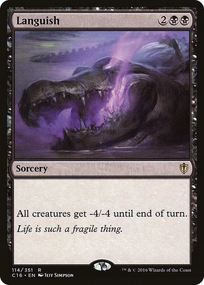 Languish #114 R - Commander 2016 Pokemon card