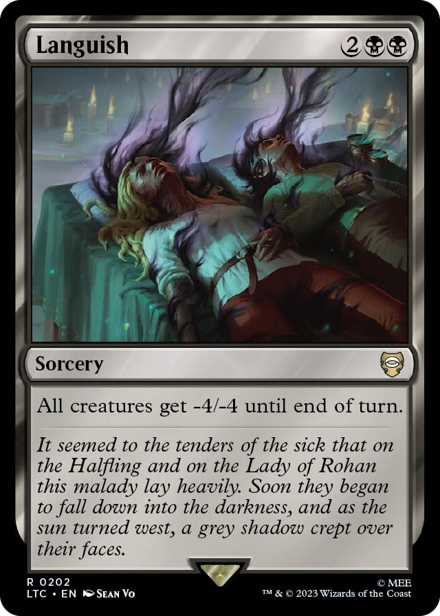 Languish #202 R - Commander: The Lord of the Rings: Tales of Middle-earth Pokemon card