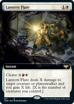 0351 Lantern Flare (Extended Art) R Innistrad: Crimson Vow