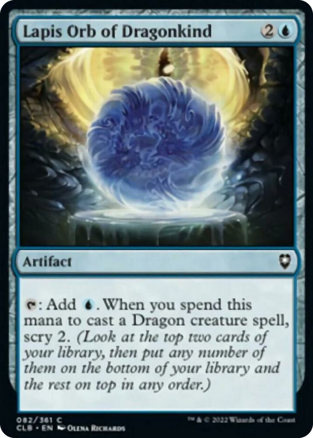 0082 Lapis Orb of Dragonkind C Commander Legends: Battle for Baldur's Gate