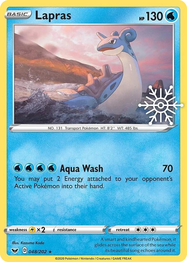 0048 Lapras - 048/202 (Holiday Calendar) Promo Miscellaneous Cards & Products