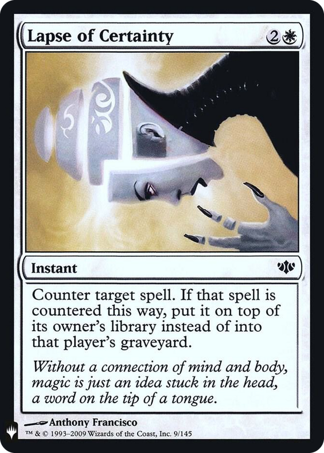 0009 Lapse of Certainty C The List Reprints