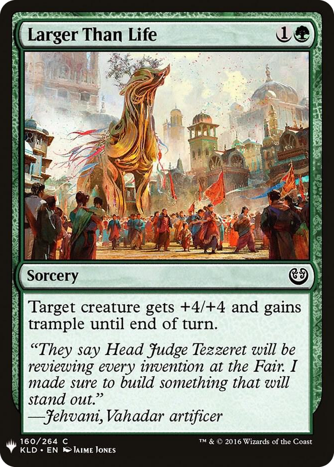 Larger Than Life #160 C - The List Reprints Pokemon card