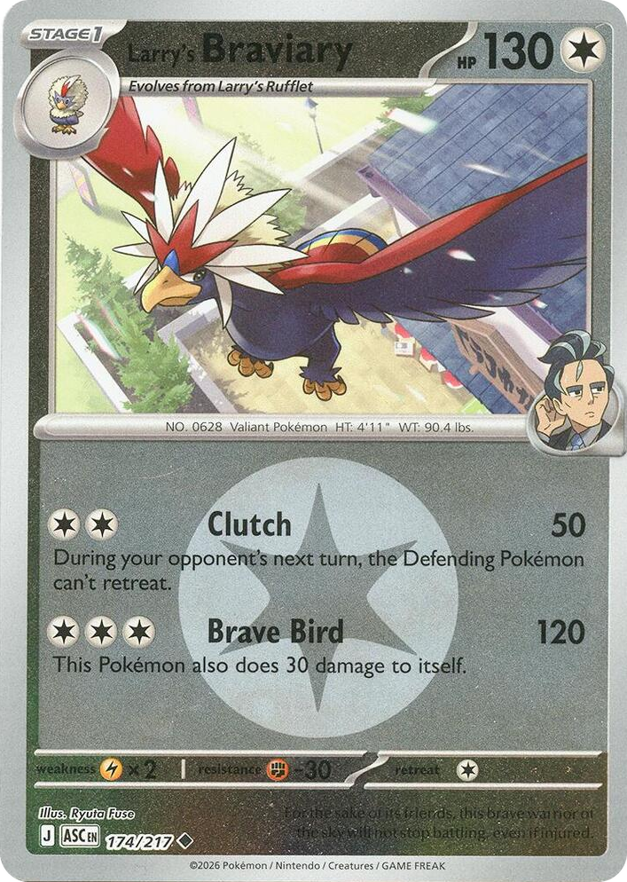 0174 Larry's Braviary (Energy Symbol Pattern) Uncommon Ascended Heroes