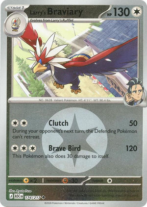 0174 Larry's Braviary (Energy Symbol Pattern) Uncommon Ascended Heroes